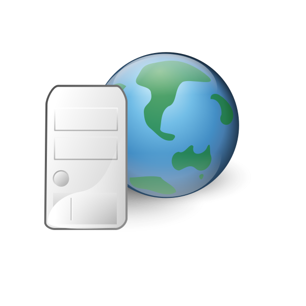 World wide web server icon vector drawing