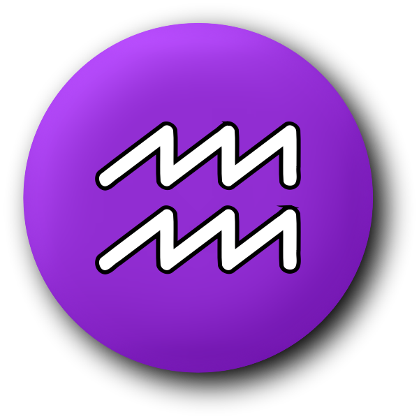 Aquarius purple symbol