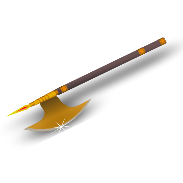 Ancient axe vector image