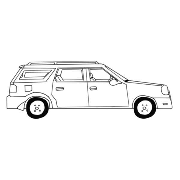 A hatchback car vector graphics illustration