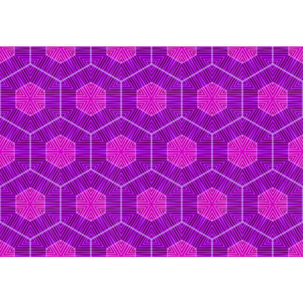 Purple and pink hexagons