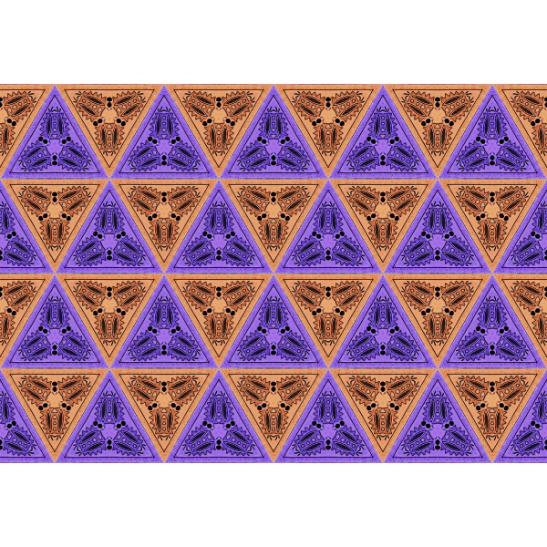 Wallpaper in orange and purple