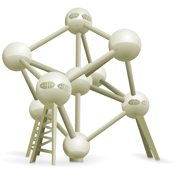 Atomium vector graphics
