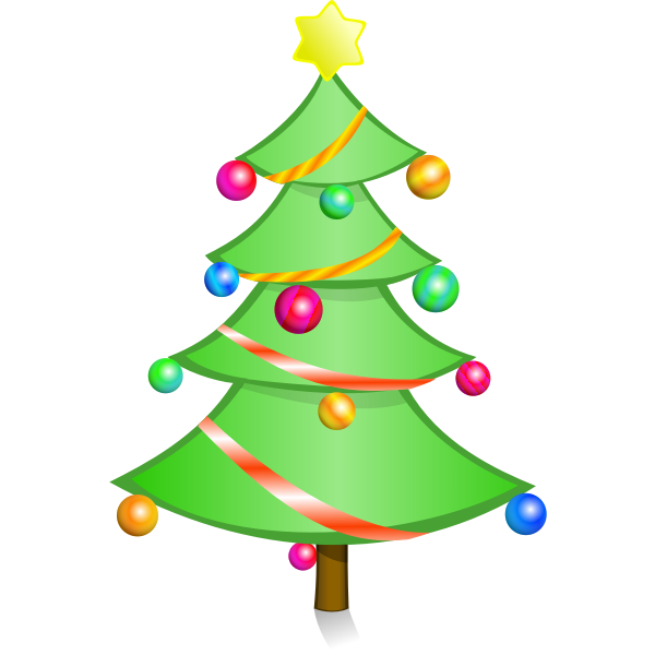 Christmas tree vector art