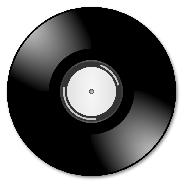 Vector illustration of vinyl record