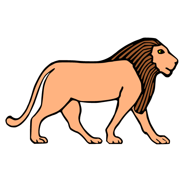 Benevolent lion