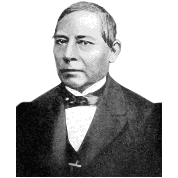 Benito Pablo JuÃ¡rez GarcÃ­a portrait vector drawing