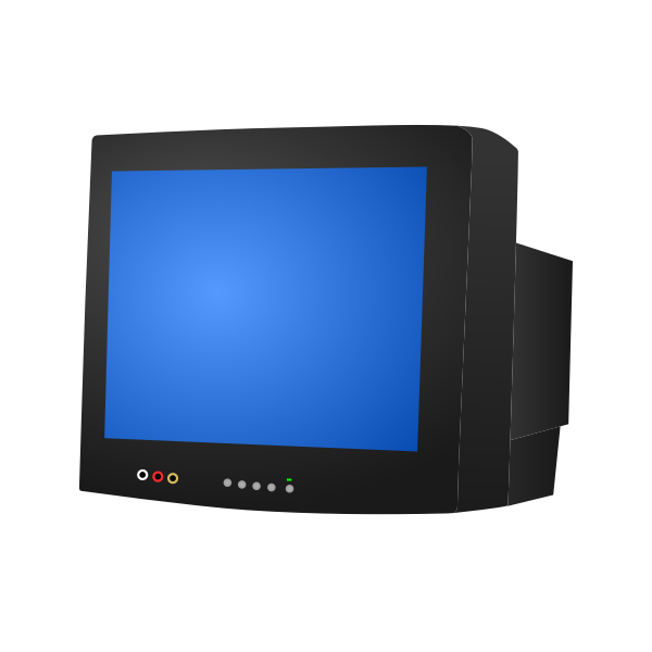 Black CRT TV
