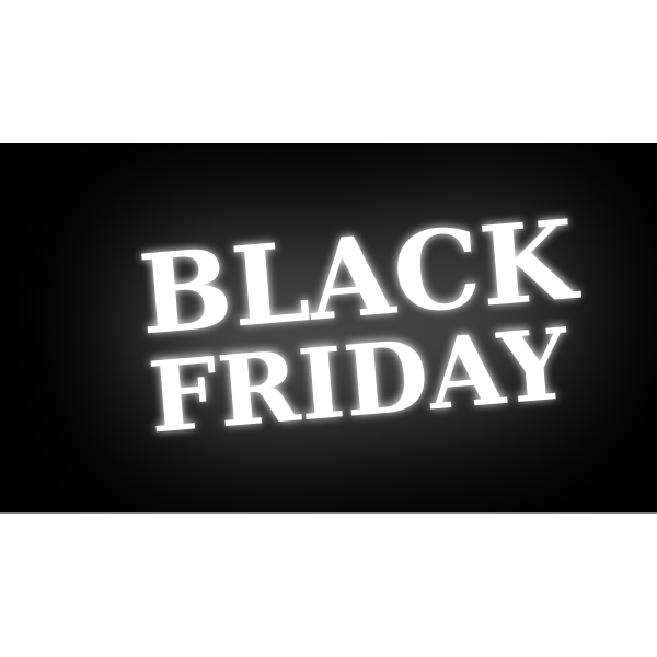 ''Black Friday'' text