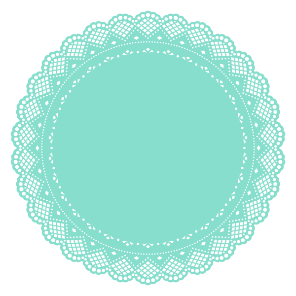 Vector image of doily