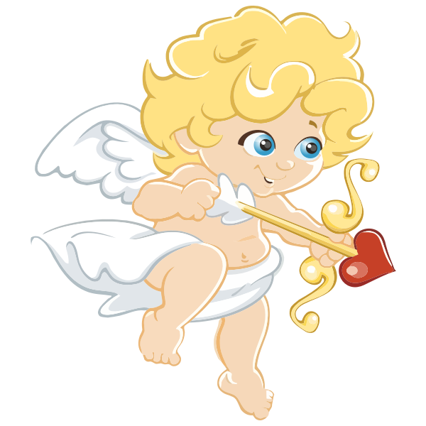 Blonde Cartoon Cupid