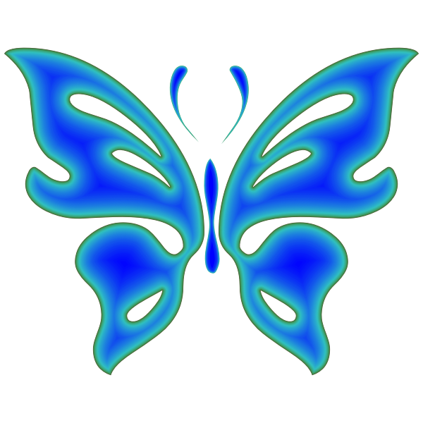 Blue Radiative Butterfly