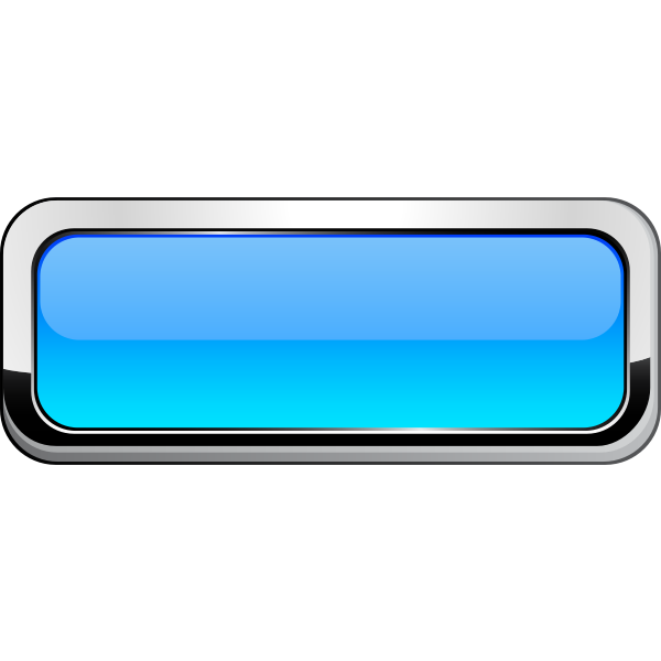 Thick grayscale border light blue button vector illustration