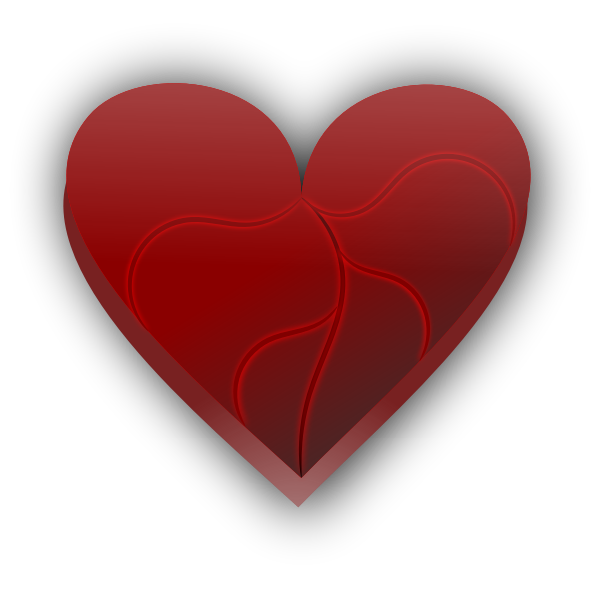 Broken heart vector clip art