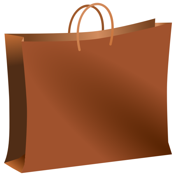 Brown bag vector graphics