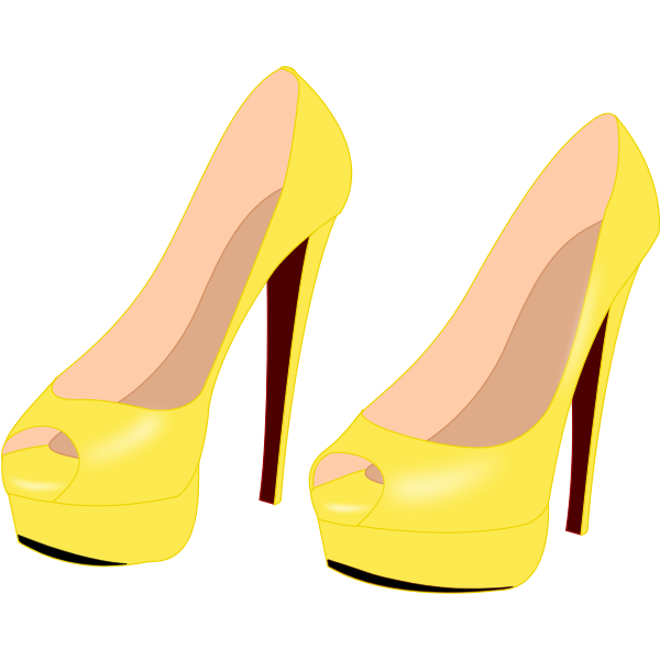 Yellow stilettos