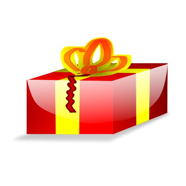 Christmas present vector image