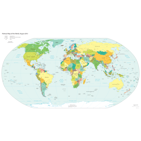 Political map of the world