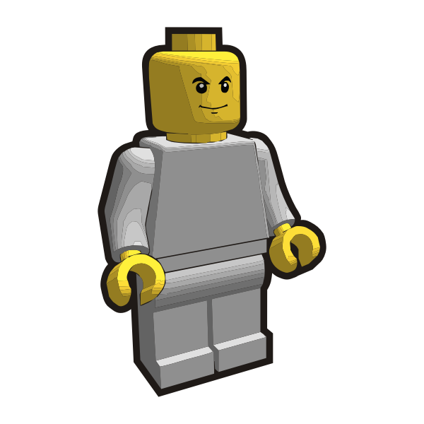 Vector graphics of Lego boy