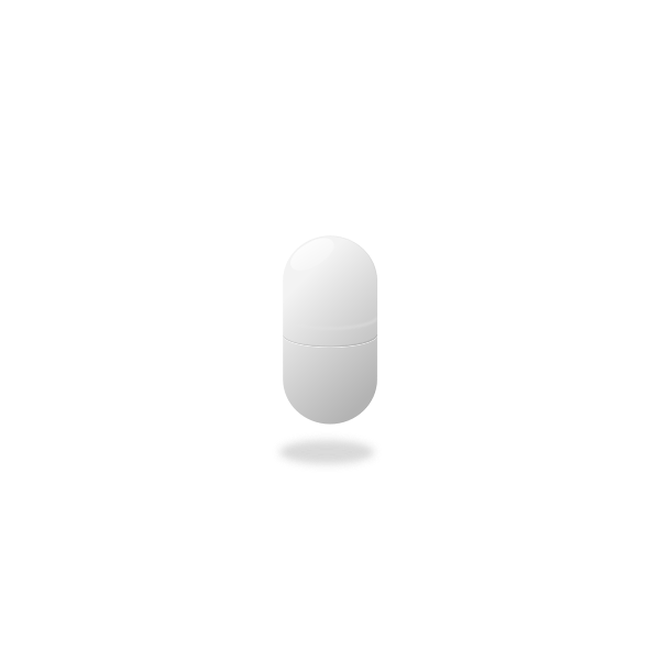 Capsule with shadow vector illustration