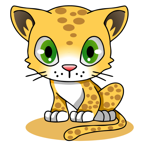 Cartoon leopard