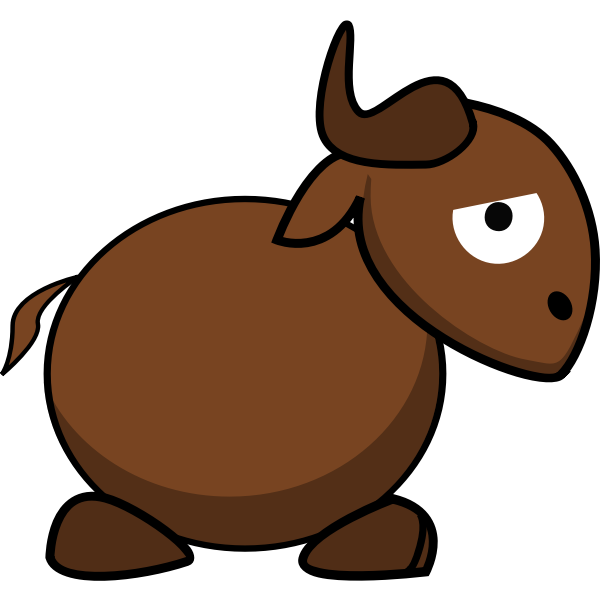 Caricature image of a gnu