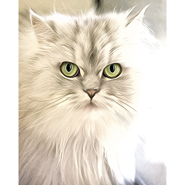 Cat Portrait Painting