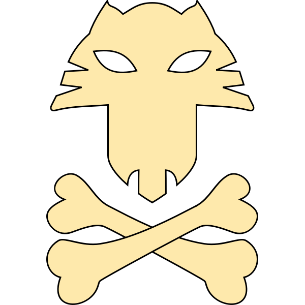 Cat pirates symbol