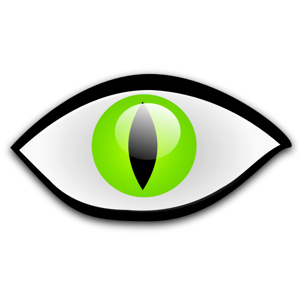 Green eye vector graphics