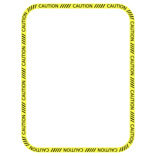 Caution border