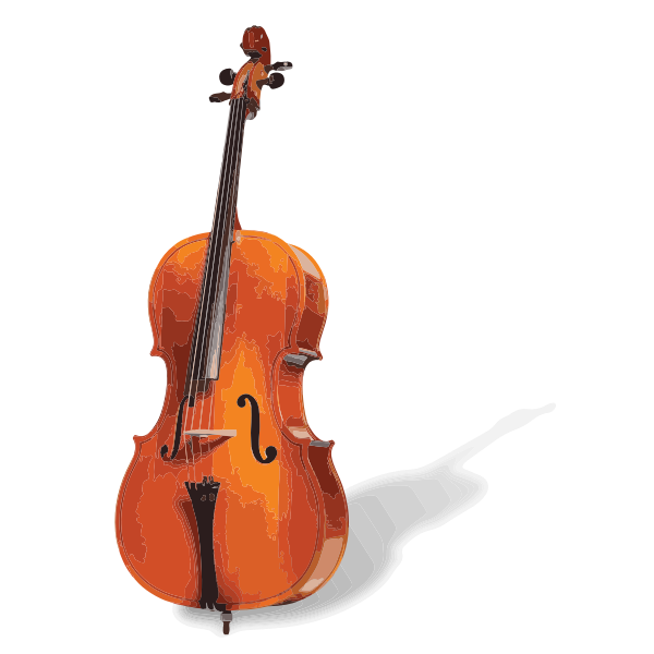 Vector image of a cello