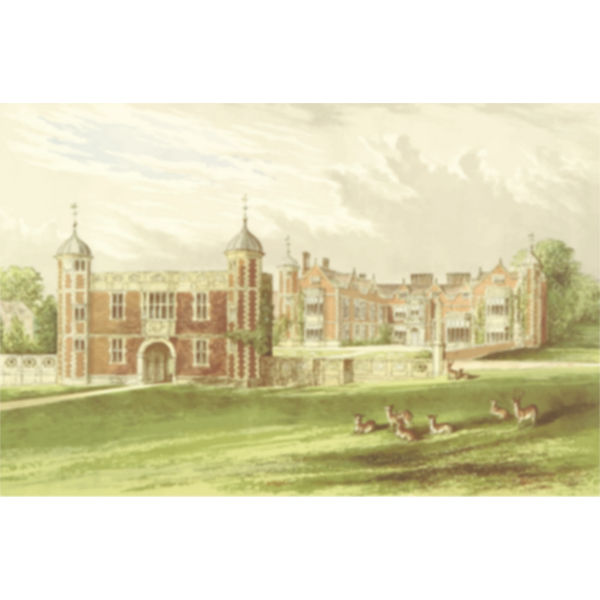 Charlecote Park vector drawing