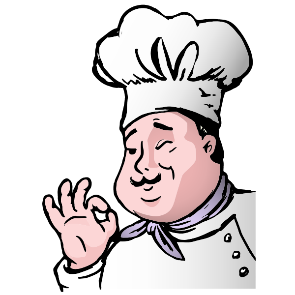 Chef vector clip art