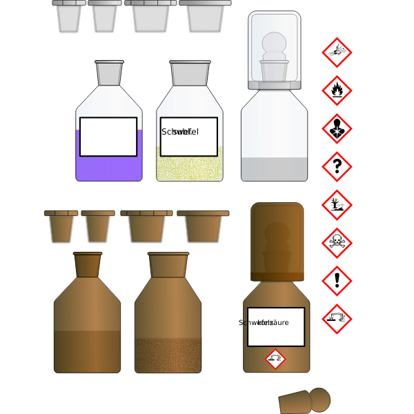 Chemical bottles