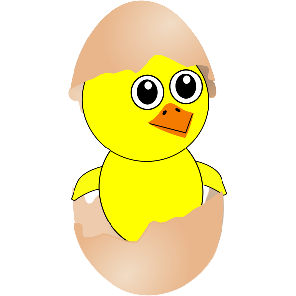 Comic chick vector illustration