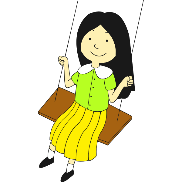 Girl on a swing