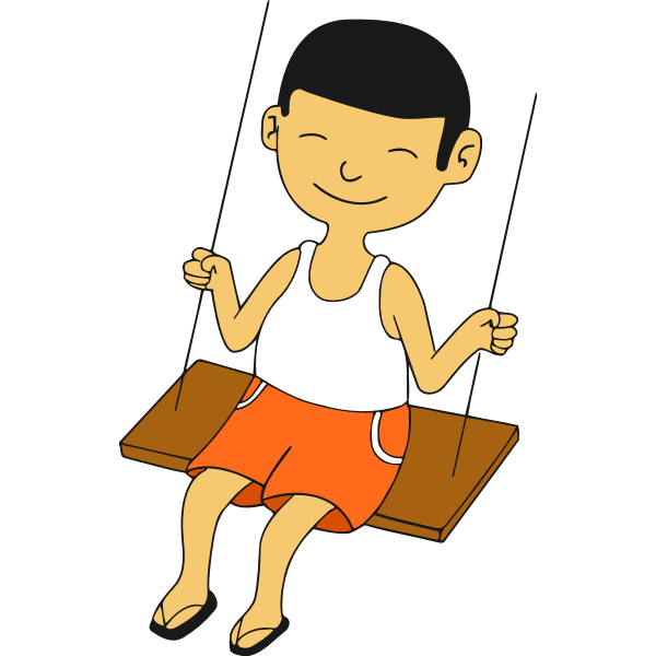 Boy on swing