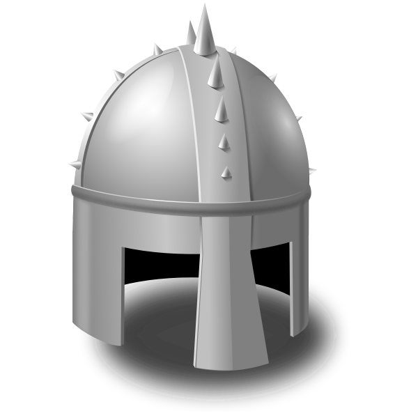 Knight helmet vector image