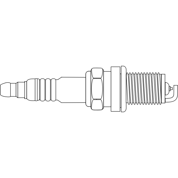 Spark plug vector graphics