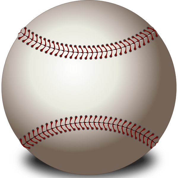 Vector clip art of baseball ball