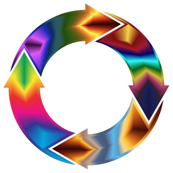 Chromatic Circular Arrows