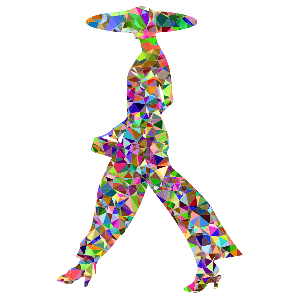 Chromatic Gem Woman Walking