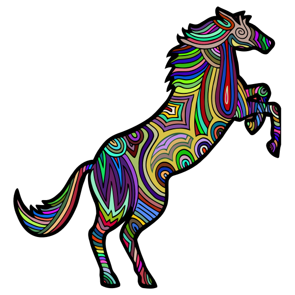 Chromatic Stylized Horse 3