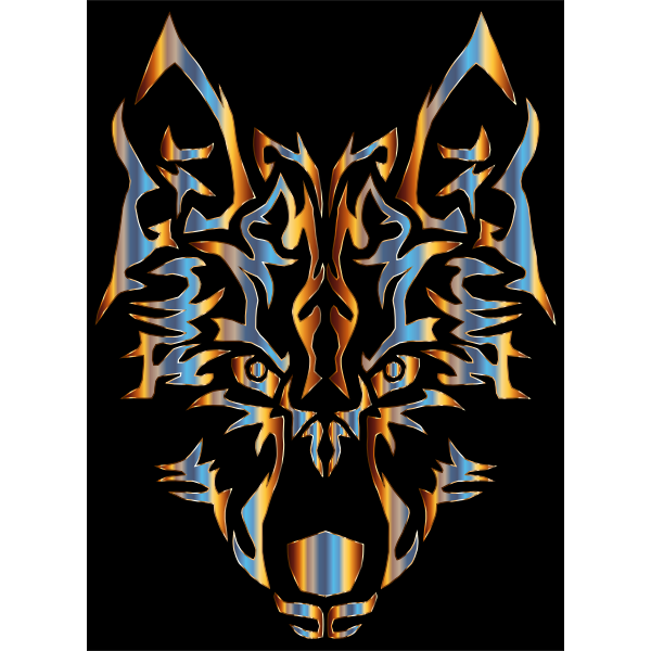 Chromatic Symmetric Tribal Wolf 2