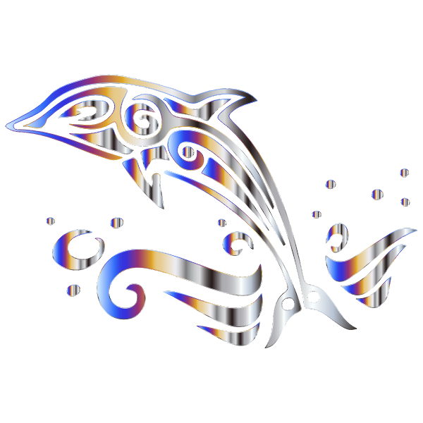 Chromatic Tribal Dolphin 4 No Background