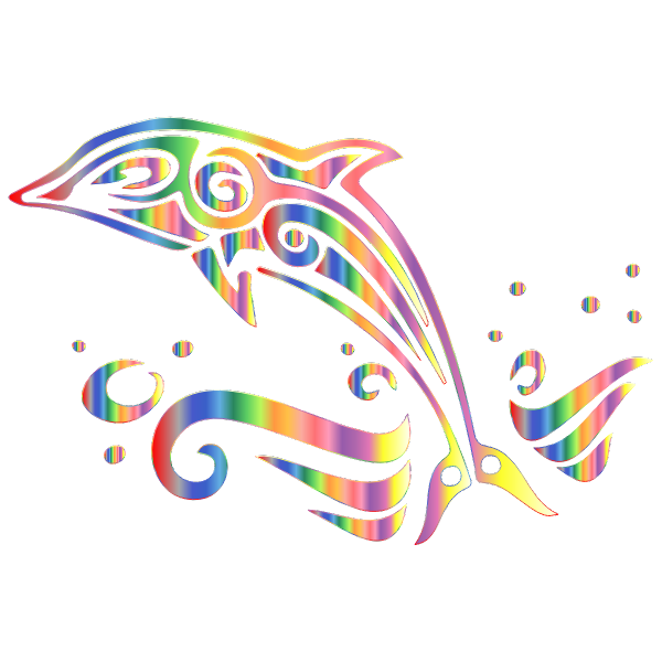 Chromatic Tribal Dolphin 6 No Background