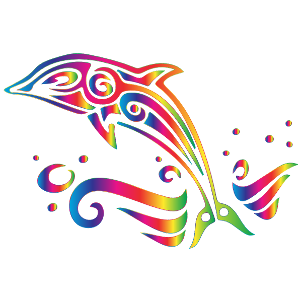 Chromatic Tribal Dolphin 7 No Background