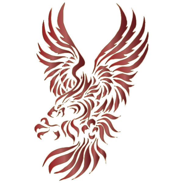 Chromatic Texture Tribal Eagle