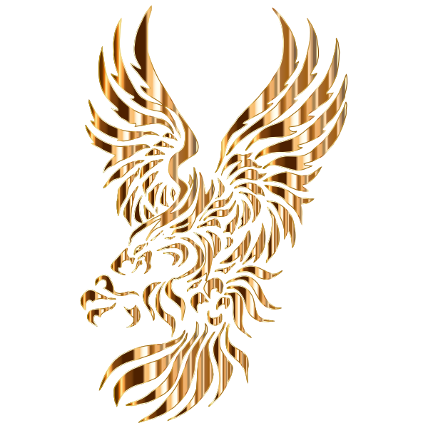 Heraldic Eagle Silhouette No Background