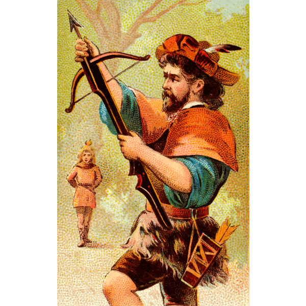 Man with bow and arrow